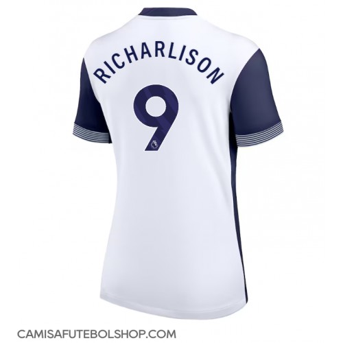 Camisa de time de futebol Tottenham Hotspur Richarlison #9 Replicas 1º Equipamento Feminina 2024-25 Manga Curta